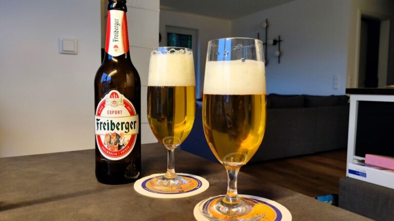 Freiberger Export im Glas