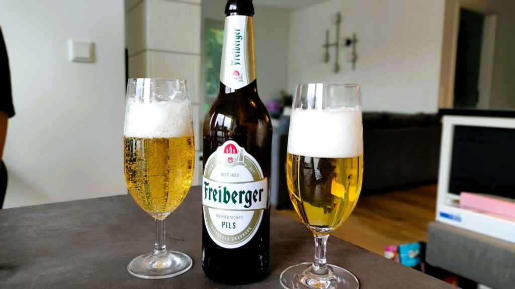 Freiberger Pils im Glas