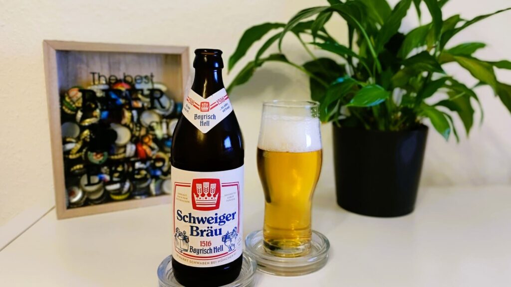 Schweiger Bräu 1516 Bayrisch Hell im Glas