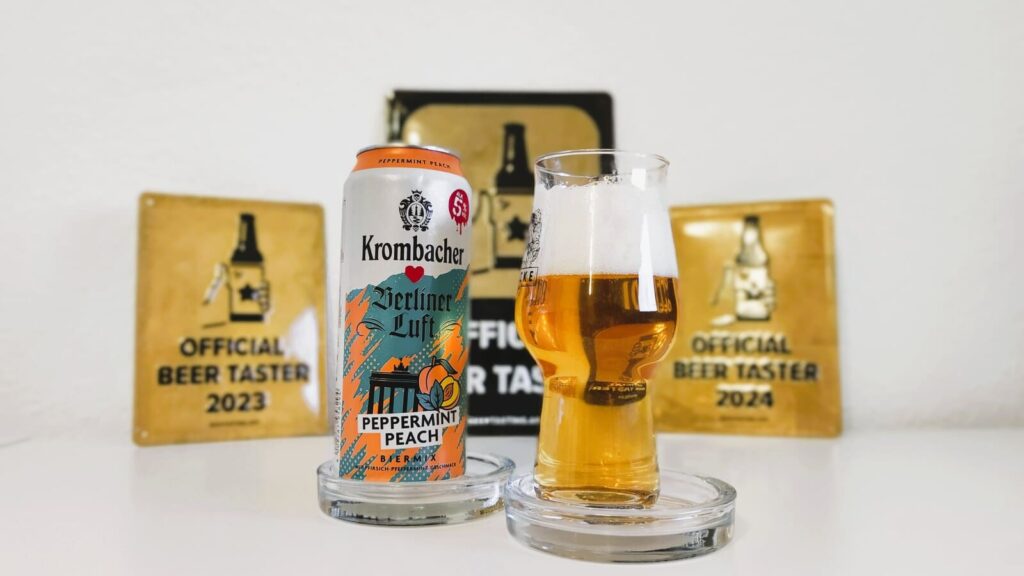 Krombacher x Berliner Luft Peppermint Peach im Glas