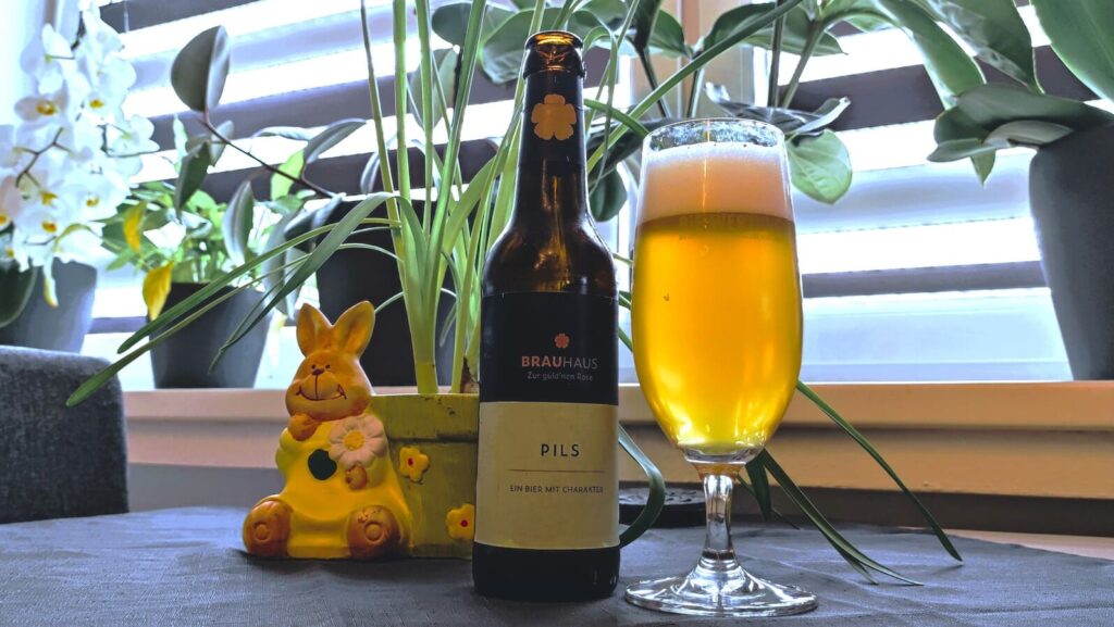 Brauhaus zur güld’nen Rose Pils eingeschenkt im Biertest