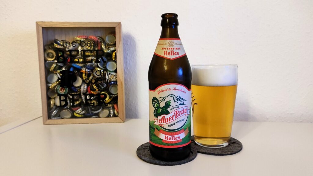 Auerbräu Rosenheimer Helles eingeschenkt im Biertest