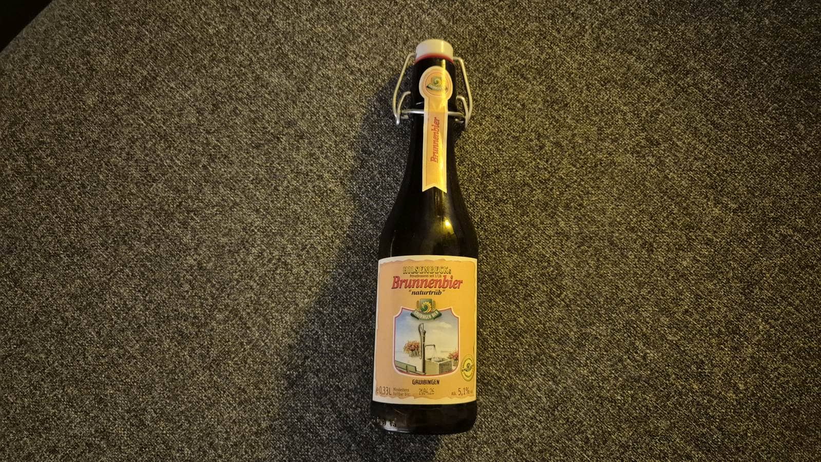 Gruibinger Hilsenbecks Brunnenbier Naturtrüb