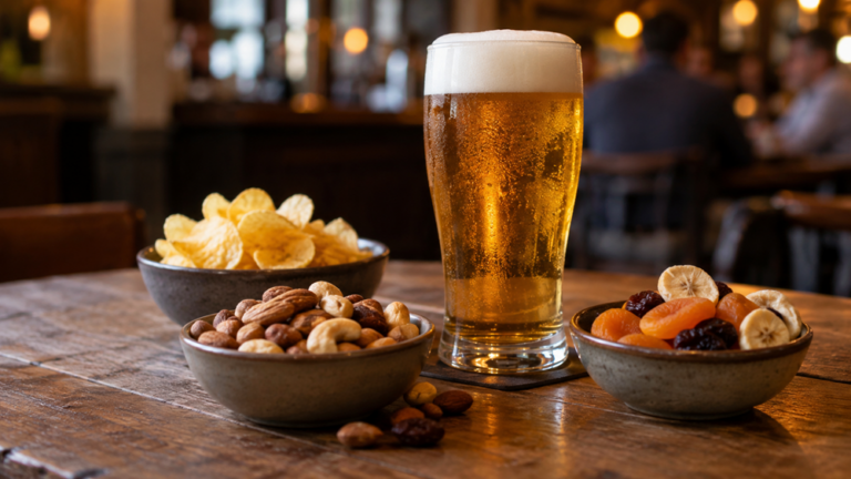 Nüsse, Chips oder Trockenfrüchte Welcher Snack ergänzt ein gutes Bier